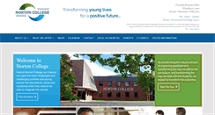 Desktop Screenshot of nortoncollege.org.uk